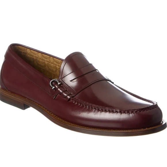 SALVATORE FERRAGAMO RICCARDO LEATHER LOAFER - Picture 4 of 7